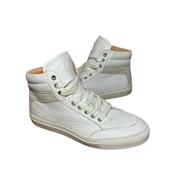 KOlO Men’s Size EU 38 US 7 Capri Triple White Leather Shoes Designer Casual - Picture 3 of 5